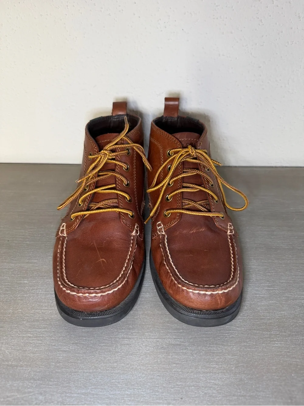 Eastland Seneca Boots Mens Size 9 D Brown Leather Chukka Moc Toe Casual 7785-04